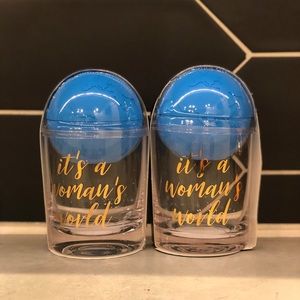 It's a woman's world whiskey glass & ice mold (2)